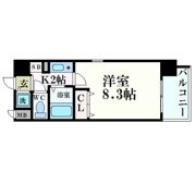 プレサンス西心斎橋の間取り画像