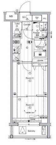 PREMIUM CUBE 東高円寺の間取り画像