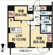 ARCOBALENO MINAMISENJUの間取り画像
