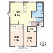 ヴィラ橋本 B棟の間取り画像