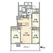 プラウドタワー川口クロスの間取り画像