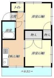 美鈴マンションの間取り画像