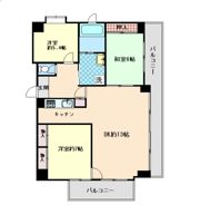御影クラリティフラットの間取り画像