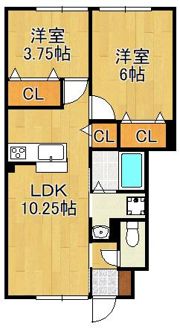 サンライズ浜町の間取り画像