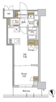 RJRプレシア大森北の間取り画像