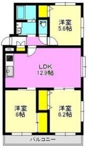 ボヌールKIMURA A・B棟の間取り画像