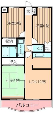 ウィーブ北町の間取り画像