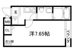 フラッティ千本下長者町の間取り画像