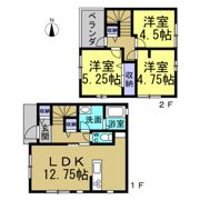リーブルファイン新田町 1号棟の間取り画像