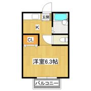 ひたち野コーポ嶺の間取り画像