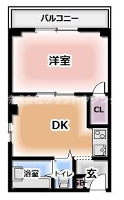 スクエアコート栄町の間取り画像