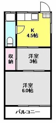 東荘の間取り画像