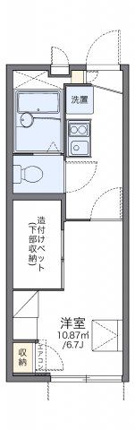 レオパレスメゾンヒーリングの間取り画像