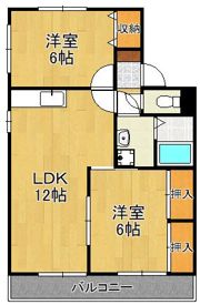 セジュールタカミDの間取り画像