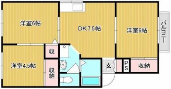 サンパティオ松永 A棟の間取り画像