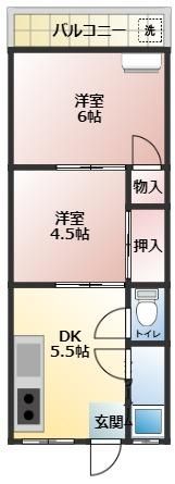 ビーンズ南春日の間取り画像
