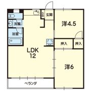 レインボーハイツの間取り画像