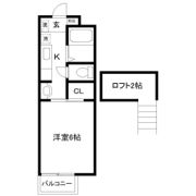 カーサ東照宮Iの間取り画像