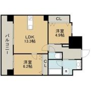 フォーエス熊本駅前Ⅱの間取り画像