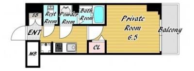 City Lux Namba South（旧ラグゼナなんば南）の間取り画像