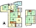 西鹿田2丁目14番戸建の間取り画像