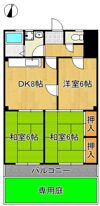 ミリオンコーポラス鷹の巣 102号室の間取り画像