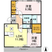 リバーパレス B棟の間取り画像