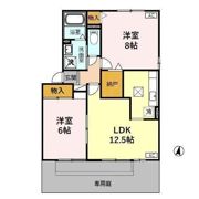 セジュール楓 Bの間取り画像