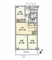 イトーピア西浦和の間取り画像