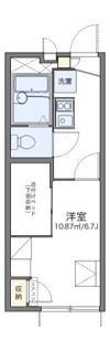レオパレスティック ヒルの間取り画像