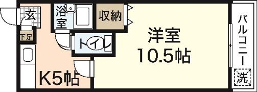 第一タウン皆賀の間取り画像