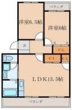 城土ハイツの間取り画像
