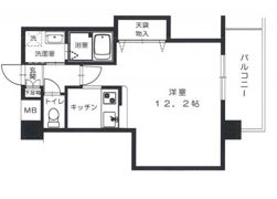 ハイライズ皆実の間取り画像