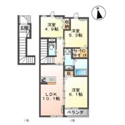 メープルⅡの間取り画像