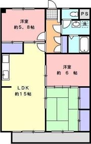 酒井ハイツの間取り画像