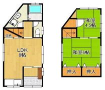 赤坂1丁目貸家の間取り画像