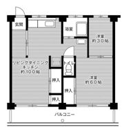 ビレッジハウス富木島6号棟の間取り画像