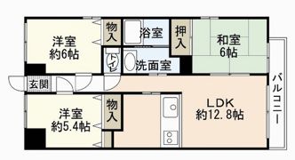 セゾン天方の間取り画像
