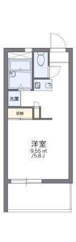 レオパレス栗林の間取り画像