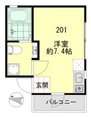 アパートメント新小岩A棟の間取り画像