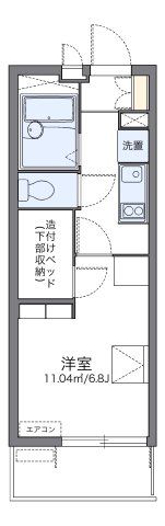 レオパレスエクセル ケンⅢの間取り画像
