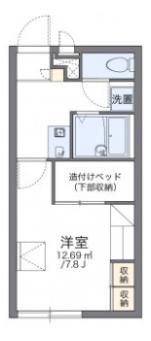 レオパレス八幡大谷の間取り画像