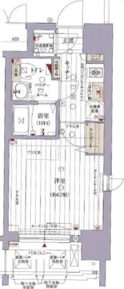 レジュールアッシュ梅田NEXの間取り画像