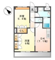 ガーデンヒルズNAKAYAMA弐番館の間取り画像