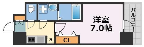 S-RESIDENCE難波大国町Deuxの間取り画像