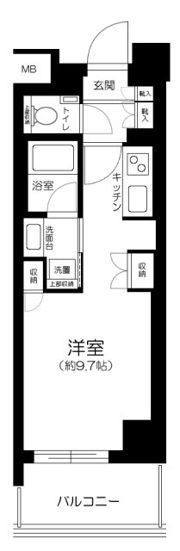 リビオ四谷の間取り画像