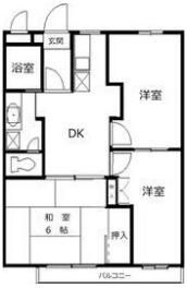エルベコート高槻の間取り画像