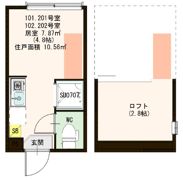 ハーモニーテラス仲宿Ⅲの間取り画像