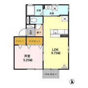 モアコート禅 Bの間取り画像