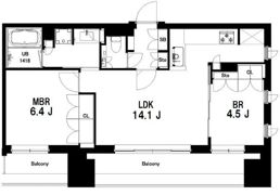 中目黒ウエストの間取り画像